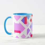 Mug Image géométrique moderne avec formes colorées. (Gauche)