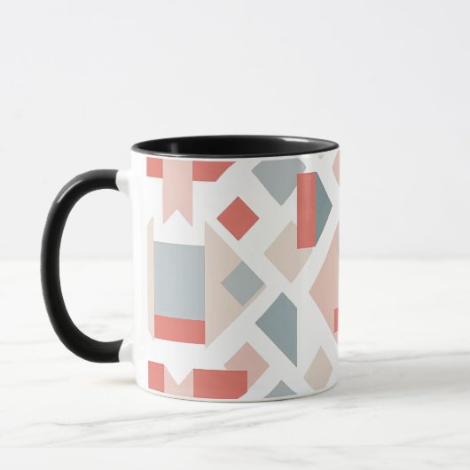Mug Image géométrique moderne avec formes et couleurs  (Gauche)