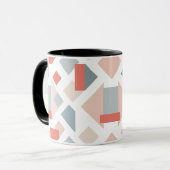 Mug Image géométrique moderne avec formes et couleurs  (Devant gauche)