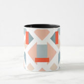 Mug "Image géométrique moderne avec formes et couleurs (Centre)