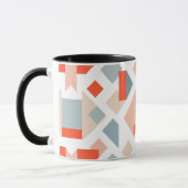 Mug "Image géométrique moderne avec formes et couleurs (Gauche)