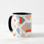 Mug "Image géométrique moderne avec formes et couleurs (Devant gauche)