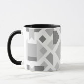 Mug Image géométrique moderne avec formes noires. (Gauche)
