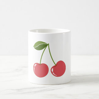 Mug image graphique de dessin animé de cerise