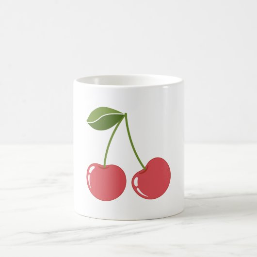 Mug image graphique de dessin animé de cerise (Centre)