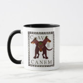 Mug Image gréco-romain "Cave Canem" Attention au Chien (Gauche)