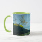 Mug Image Heron gris pour mule à deux tons (Gauche)