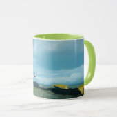 Mug Image Heron gris pour mule à deux tons (Devant droit)