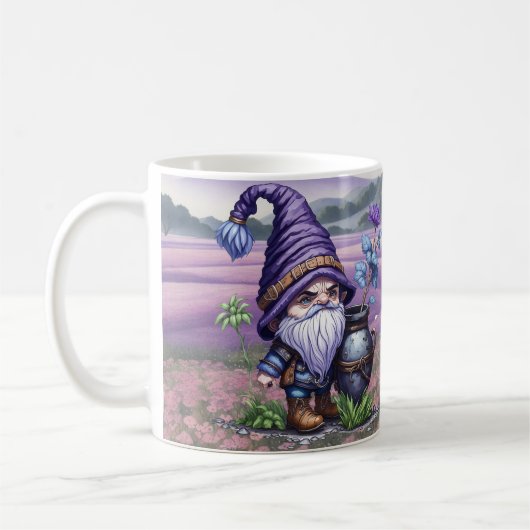 Mug Image mignonne d'un adorable gnome grincheux (Gauche)