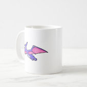Mug Image Mignonne D'Un Ptérodactyle Volant. (Devant gauche)