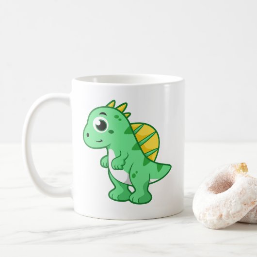 Mug Image Mignonne D'Un Spinosaure. (Avec donut)
