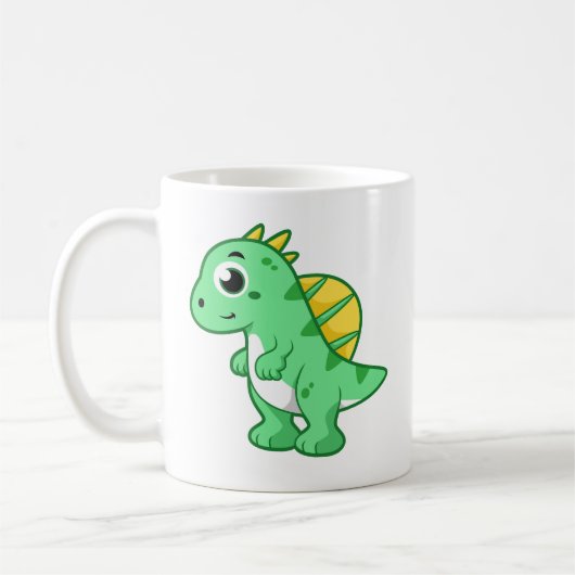 Mug Image Mignonne D'Un Spinosaure. (Gauche)