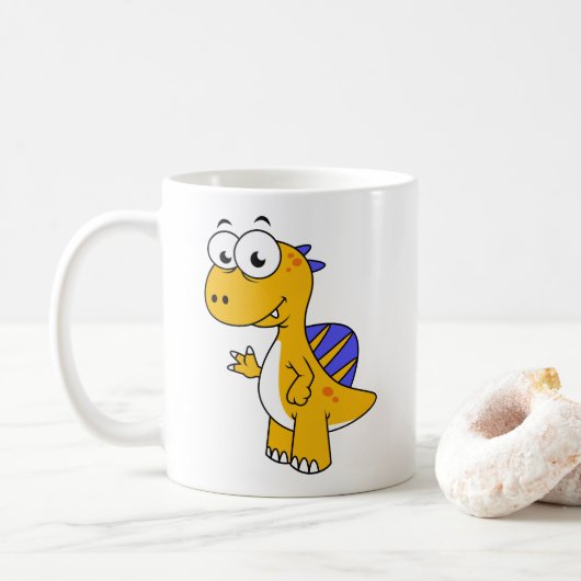 Mug Image Mignonne D'Un Spinosaure. 2 (Avec donut)