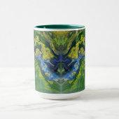 Mug Image miroir de l'oeuvre acrylique peinte (Centre)