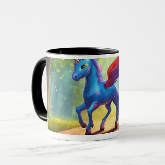 Mug image qui montre Brillo THE UNICORN tend (Devant gauche)