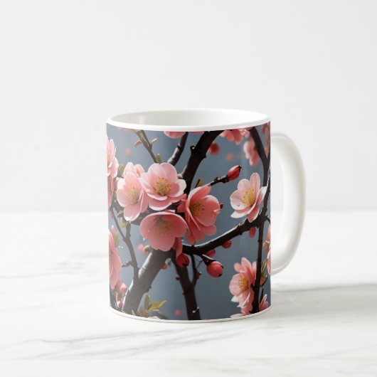 Mug Image Quince à fleur (Devant droit)