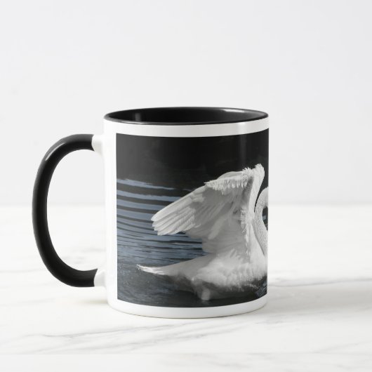 Mug Image retournée blanche de cygne muet (Gauche)