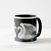 Mug Image retournée blanche de cygne muet (Devant droit)