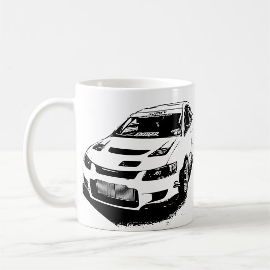 Mug Image vectorielle de Mitsubishi Evolution (Gauche)
