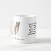 Mug Images de bull-terrier du Staffordshire sur la (Devant gauche)