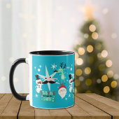 Mug Images de Noël amusantes Moustache