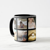 Mug Images encadrées en noir et blanc (Devant gauche)