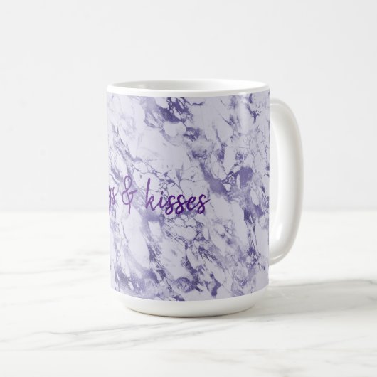Mug Imaginaire Abstrait pourpre (Devant droit)