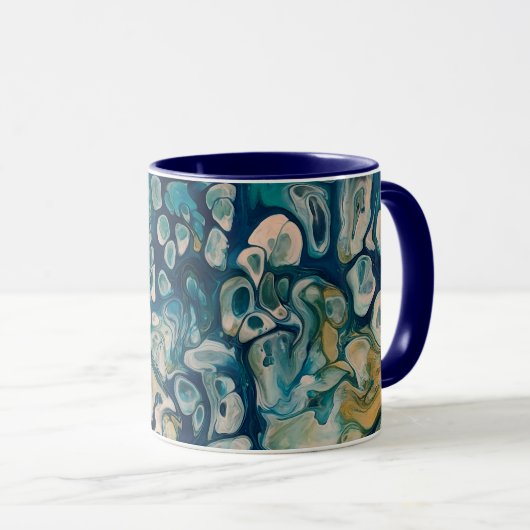 Mug Imaginaire Abstrait sous-marin (Devant droit)