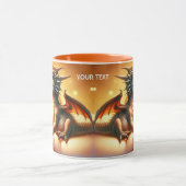 Mug Imaginaire Bébé mignon Dragon fraise (Centre)