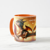 Mug Imaginaire Bébé mignon Dragon fraise (Devant gauche)