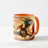 Mug Imaginaire Bébé mignon Dragon fraise (Devant droit)