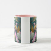 Mug Imaginaire blanc crêpé à queue blanche Jay (Centre)