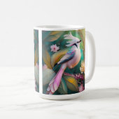 Mug Imaginaire blanc crêpé à queue blanche Jay (Devant droit)