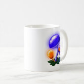 Mug Imaginaire Blancs Dapperling Orange & Champignons (Devant droit)