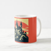 Mug Imaginaire Château médiéval - Bois coupé 4 (Devant droit)