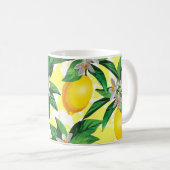 Mug Imaginaire citron : Motif Floral Créatif (Devant droit)
