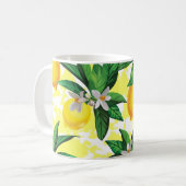 Mug Imaginaire citron : Motif Floral Créatif (Devant gauche)