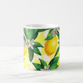 Mug Imaginaire citron : Motif Floral Créatif (Centre)