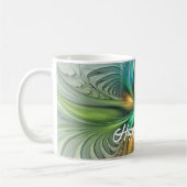 Mug Imaginaire coloré Moderne Fleur Abstraite Fractale (Gauche)