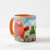 Mug Imaginaire Cute Big Orange Chat (Devant gauche)