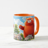 Mug Imaginaire Cute Big Orange Chat (Devant droit)