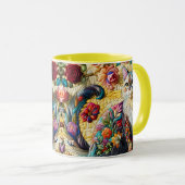 Mug Imaginaire Cute Chat Vitrail (Devant droit)