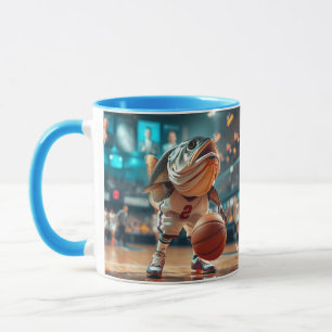 Mug Imaginaire Cute Fish Jouer Basketball