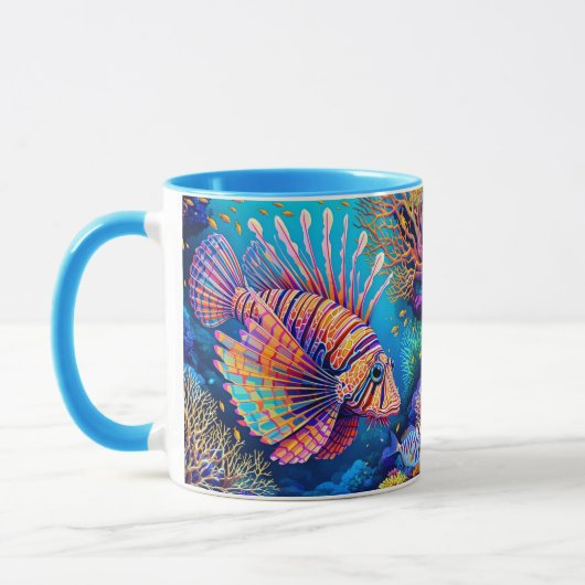 Mug Imaginaire Cute Lionfish Coral Reef (Gauche)