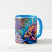 Mug Imaginaire Cute Lionfish Coral Reef (Devant droit)