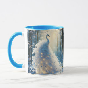 Mug Imaginaire Cute Neige Blanc Peacock