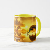 Mug Imaginaire Cute Peacock Eau potable (Devant droit)