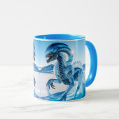 Mug Imaginaire Cute Vivid Ice Créature Sculpture (Devant droit)