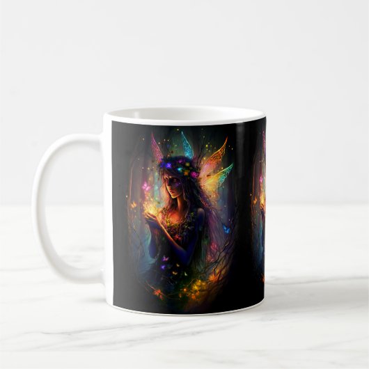 Mug Imaginaire de forêt enchantée fée magique Pixie Po (Gauche)
