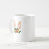 Mug Imaginaire de lapin floral (Devant gauche)